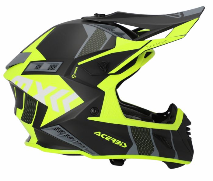 Мотошлем кроссовый Acerbis X-Track 22-06 Black/Fluo-Yellow