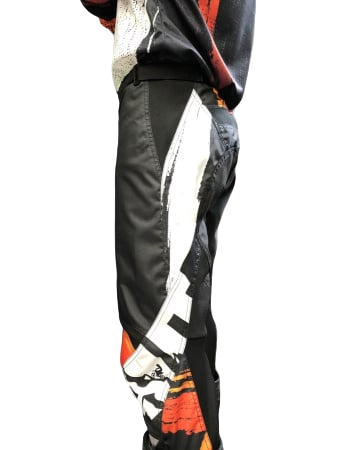 Штаны кроссовые Scout Abstraction Black/Orange