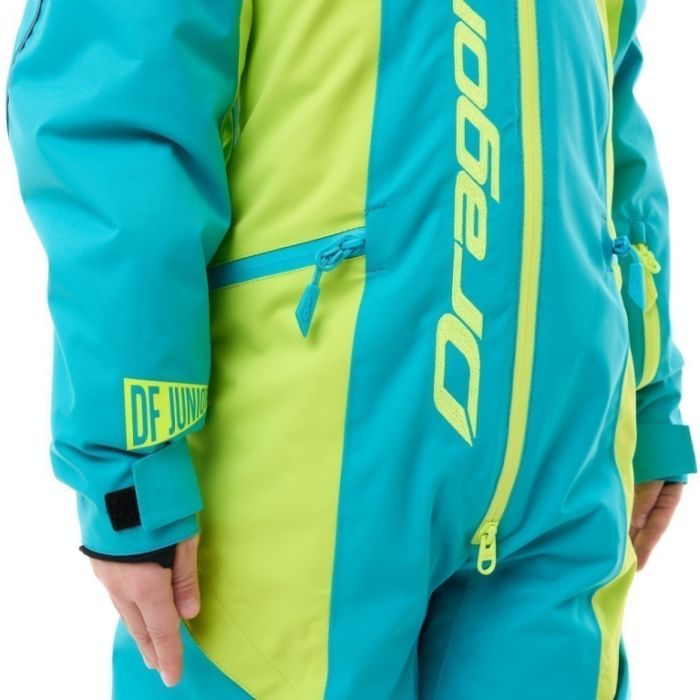 Зимний утепленный комбинезон Dragonfly GRAVITY Junior Dark Green - Lime