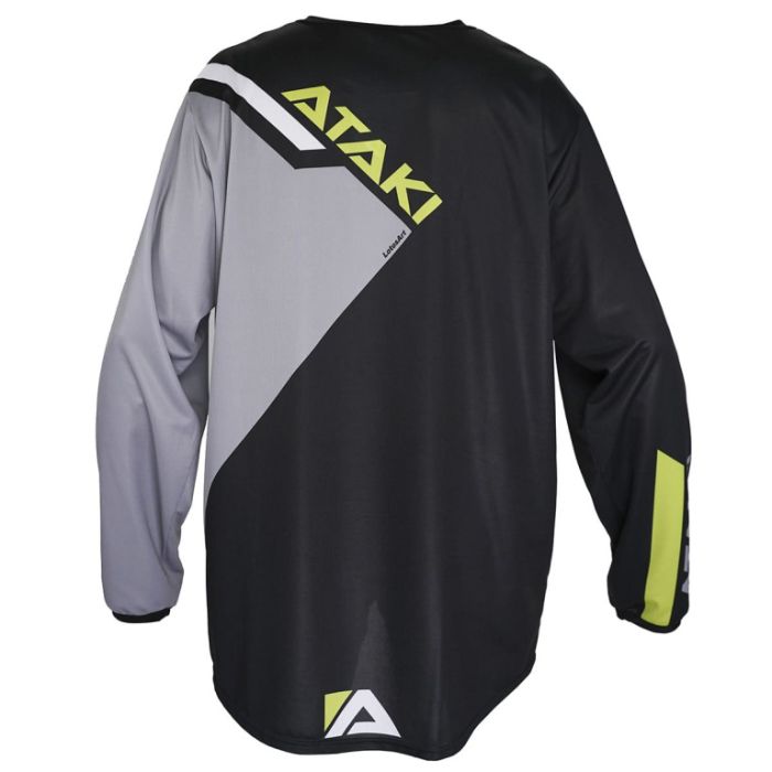 Джерси ATAKI Impact черный/серый/Hi-Vis желтый