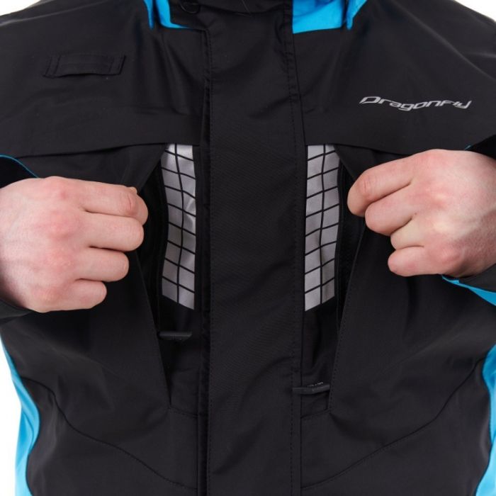 Мембранная куртка Dragonfly QUAD PRO Black - Blue 2023