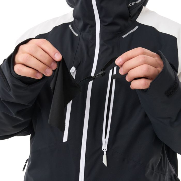 Куртка горнолыжная утепленная Dragonfly Gravity Man White Snow - Black