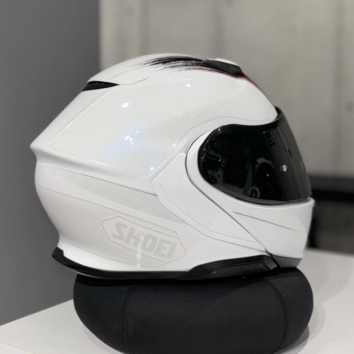 Шлем модуляр Shoei NEOTEC III SATORI TC-6 бело-черно-красный
