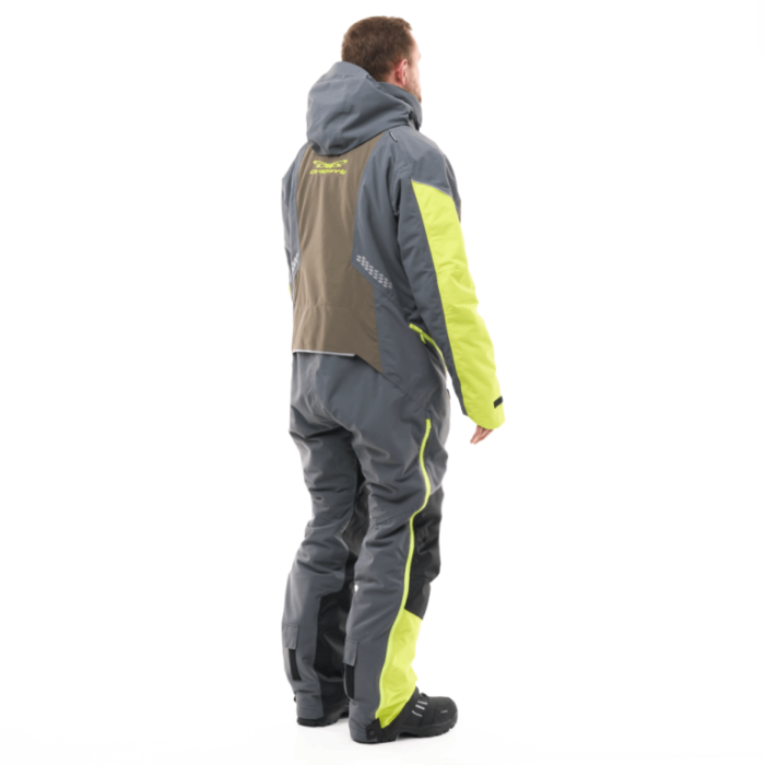 Снегоходный комбинезон Dragonfly Extreme 2.0 Man Grey - Brown - Lime Утепленный (100)