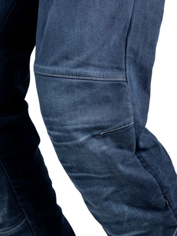 Мотоджинсы EF56 PYTHON EVO муж. Slim fit Cordura Denim стрейч Тёмный Синий Stonewash+Brush
