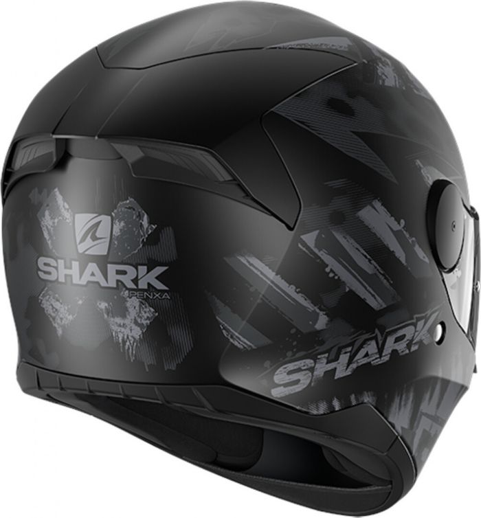 Мотошлем Shark D-Skwal 2 Penxa, черный матовый/серый матовый