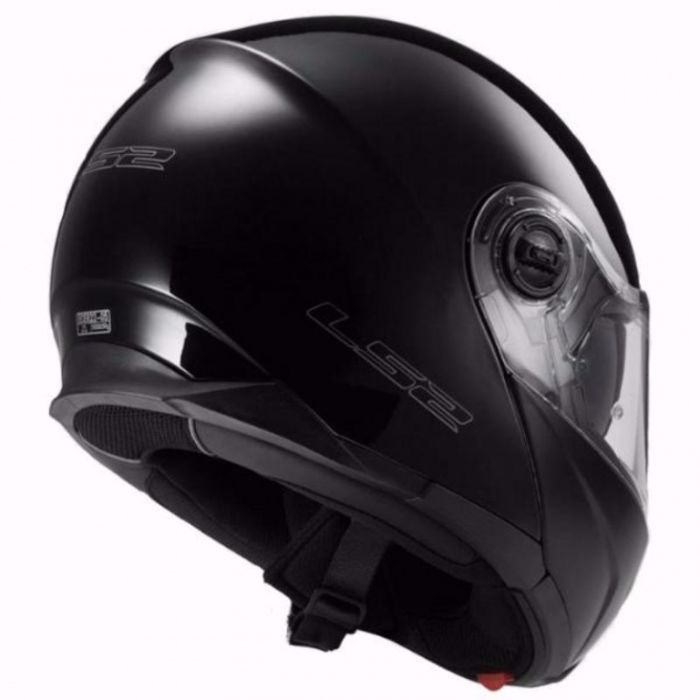 Снегоходный шлем модуляр с двойным стеклом LS2 FF325 Strobe Snow gloss black