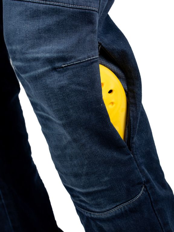 Мотоджинсы EF56 PYTHON EVO муж. Slim fit Cordura Denim стрейч Тёмный Синий Stonewash+Brush