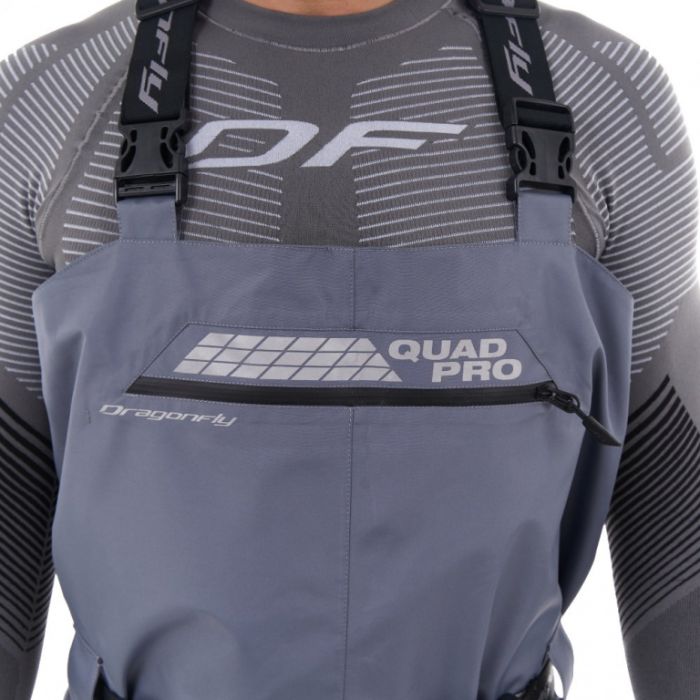 Вейдерсы мембранные Dragonfly Quad Pro 2023 Gray - Black