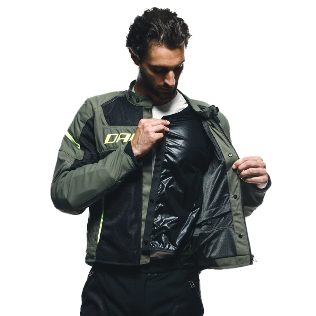 Куртка текстильная Dainese Air Frame 3 Army Green/black/fluo Yellow