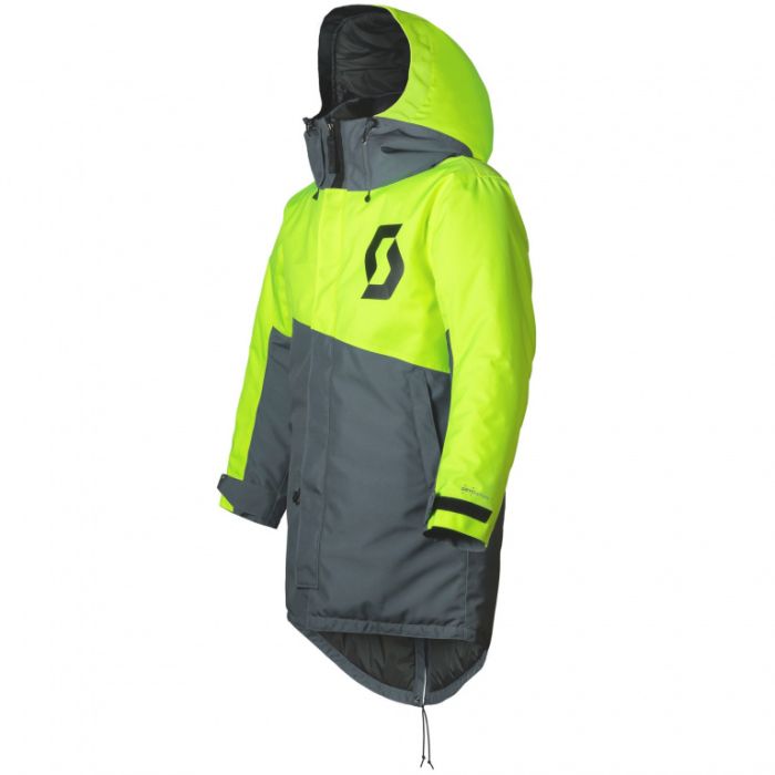 Куртка SCOTT Coat Warm-Up grey/neon yellow
