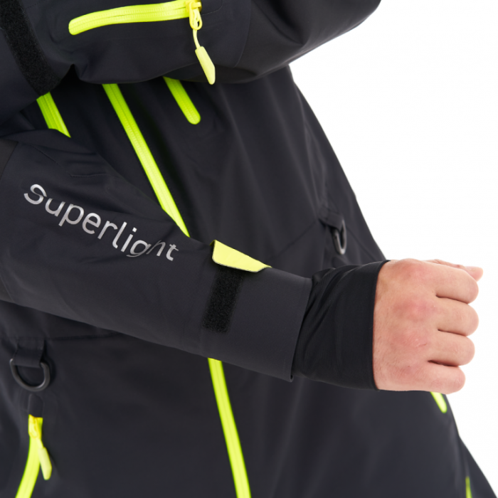 Снегоходный комбинезон Dragonfly SuperLight 3L MAN Dark Black-Yellow Fluo