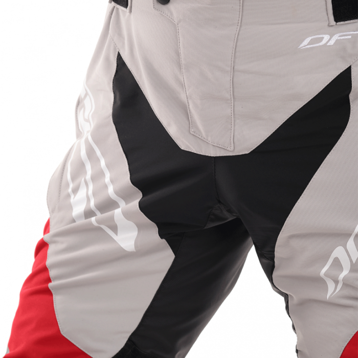 Штаны Эндуро Dragonfly Freeride Grey-Red 2020