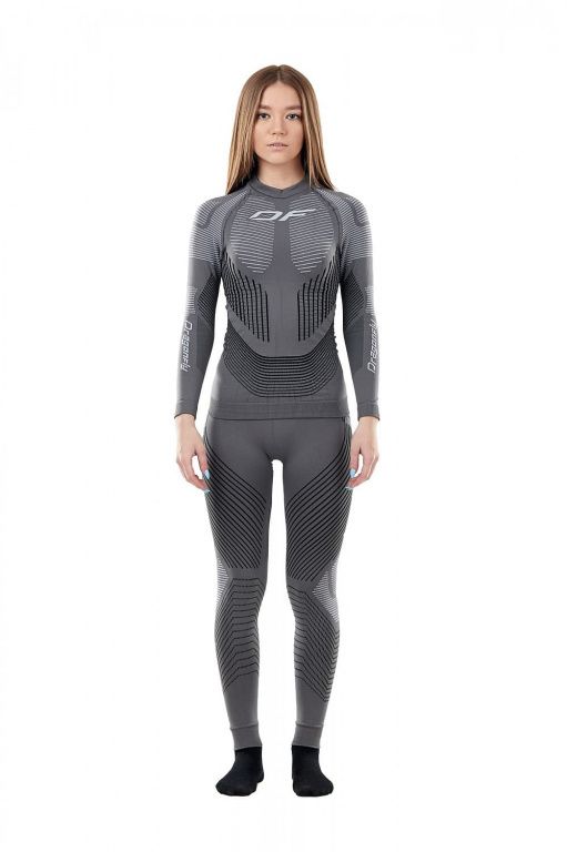 Термофутболка Dragonfly 3D Thermo Grey с длинным рукавом