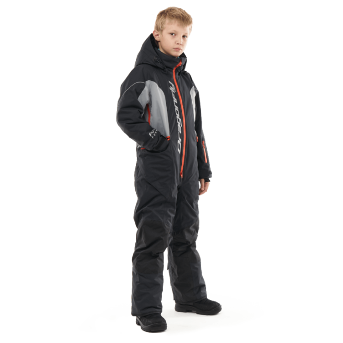 Зимний утепленный комбинезон Dragonfly GRAVITY for Teen Black - Grey 2024