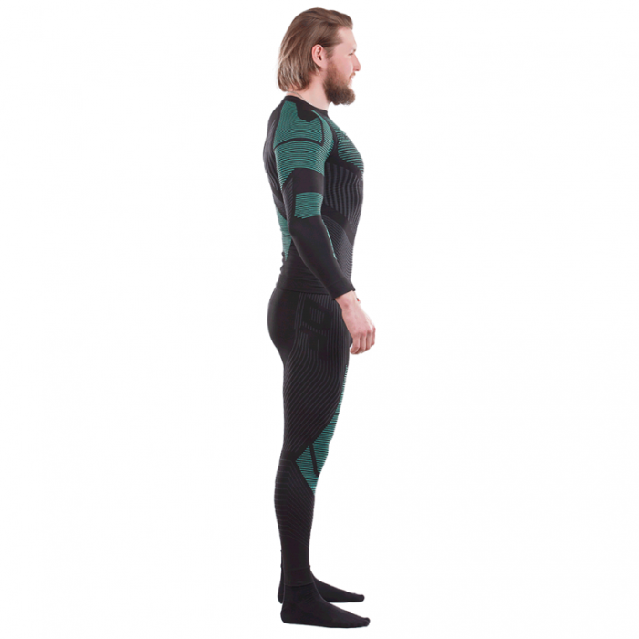 Термофутболка Dragonfly 3D Thermo Green с длинным рукавом