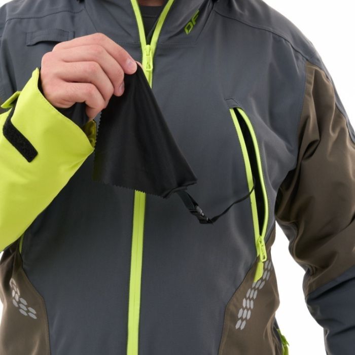 Снегоходный комбинезон Dragonfly Extreme 2.0 Man Grey - Brown - Lime Утепленный (100)