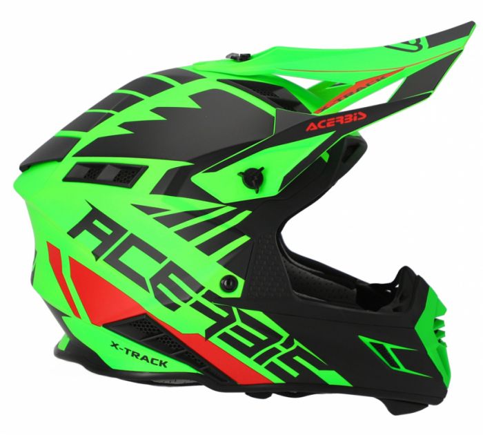 Мотошлем кроссовый Acerbis X-Track 22-06 Fluo-Green/Black