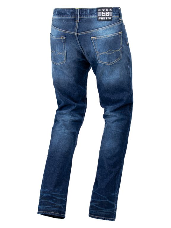 Мотоджинсы EF56 WILD ONE Regular fit Синий Rinsed wash