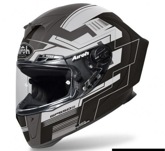 Шлем AIROH GP550 S Challenge, Серо-Черный Матовый
