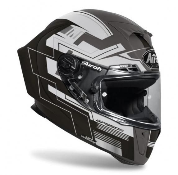 Шлем AIROH GP550 S Challenge, Серо-Черный Матовый