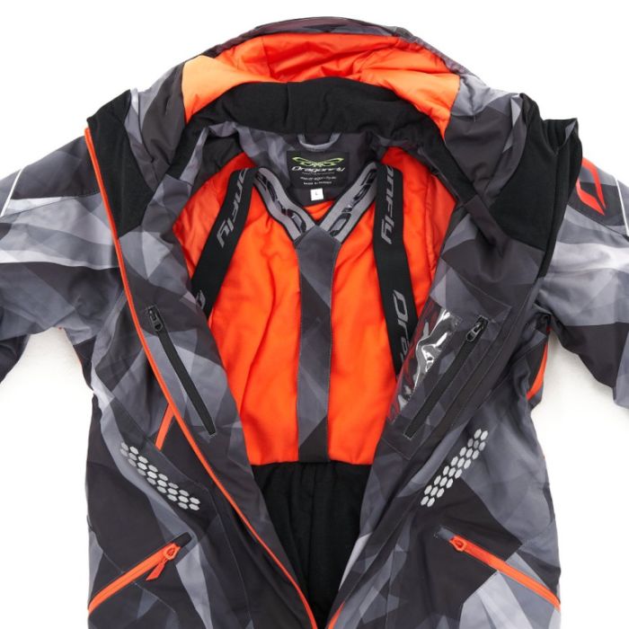 Комбинезон снегоходный Dragonfly Extreme MAN Camo - Grey Утепленный