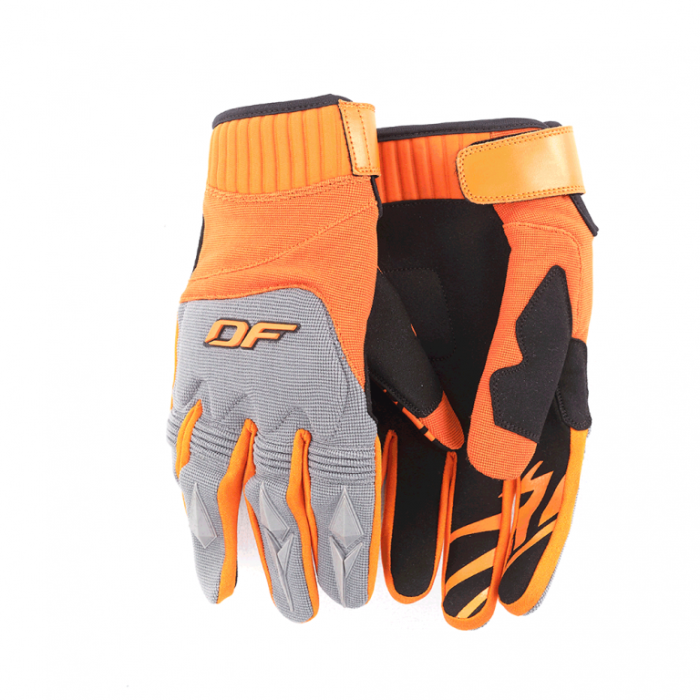 Перчатки Dragonfly Enduro gray-orange-black