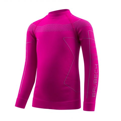 Термобелье Комплект для девочки Brubeck Thermo KIDS Фуксия/Серый