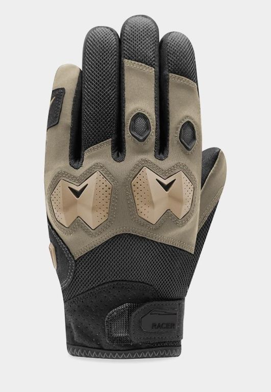 Перчатки текстильные Racer Blocks Black/sand