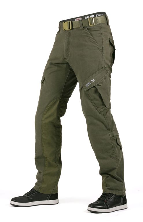 Мотоштаны мужские INFLAME Cargo Waterproof, Олива (Хаки)