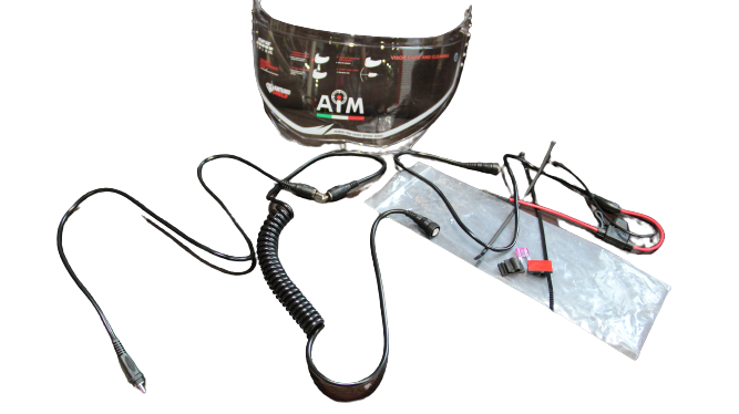 Шлем снегоходный с электрическим подогревом AiM JK906 Black Matt