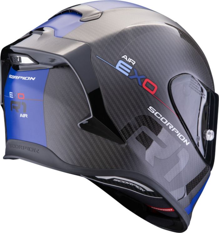 Мотошлем Scorpion Exo EXO-R1 EVO CARBON AIR MG Карбон Матовый/Синий