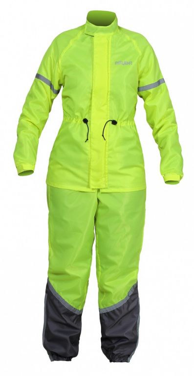 Раздельный дождевик Inflame Rain Classic Kit Woman, неон-зеленый