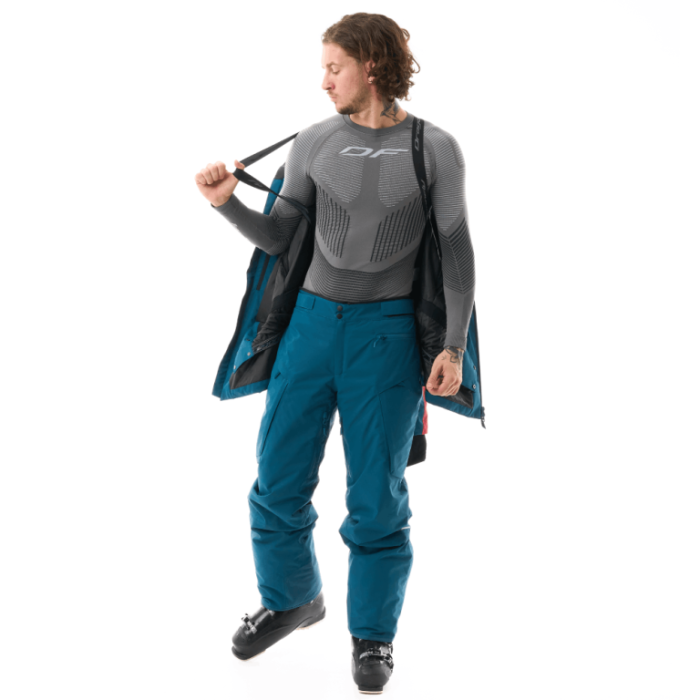Куртка горнолыжная утепленная Dragonfly Gravity Man Dark Blue - Сherry