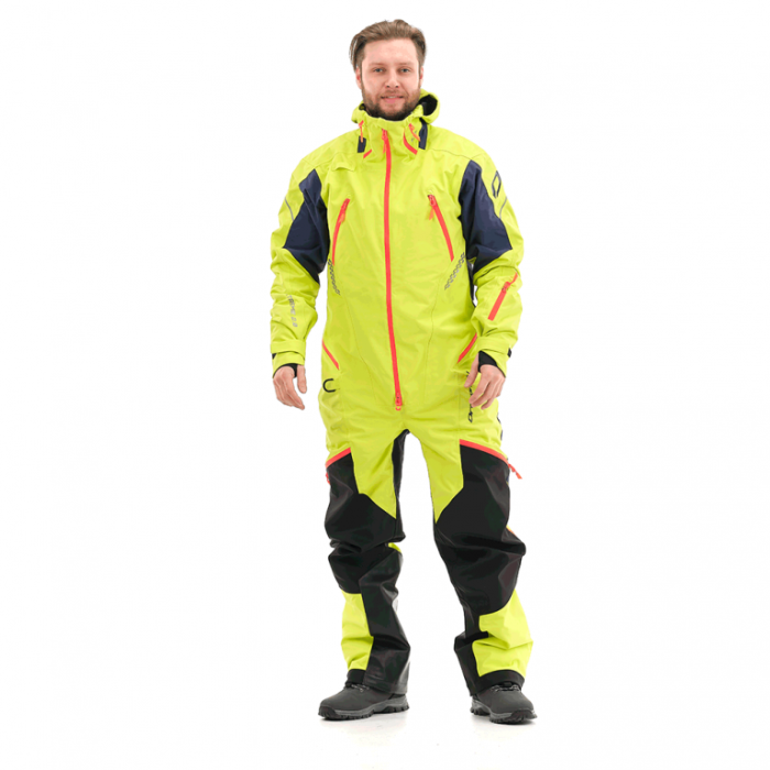 Снегоходный комбинезон Dragonfly Extreme 2.0 MAN Yellow-green Fluo-limoges Snowbike