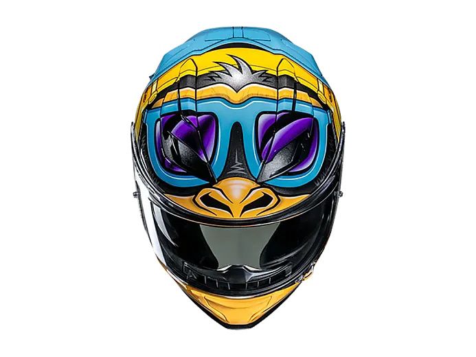 Шлем интеграл HJC F71 MONKEY DJ MC23