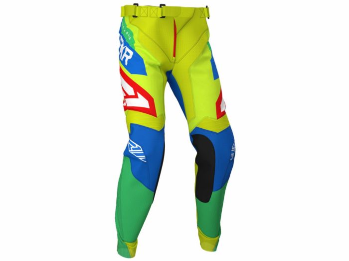 Брюки FXR Yth Clutch Air MX 20 Hi Vis/Blue/Green/Red