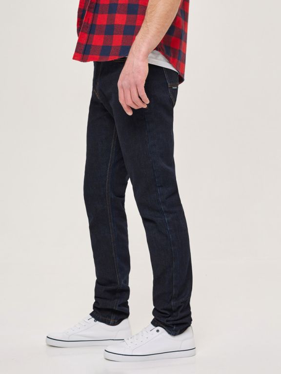 Джинсы мужские INFLAME Casual 102, синий темный удлиненный