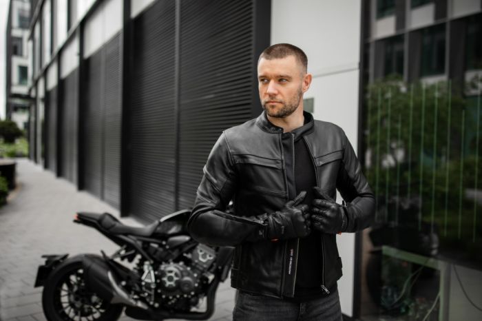 Мотокуртка кожаная Seca Darkside TFL Black