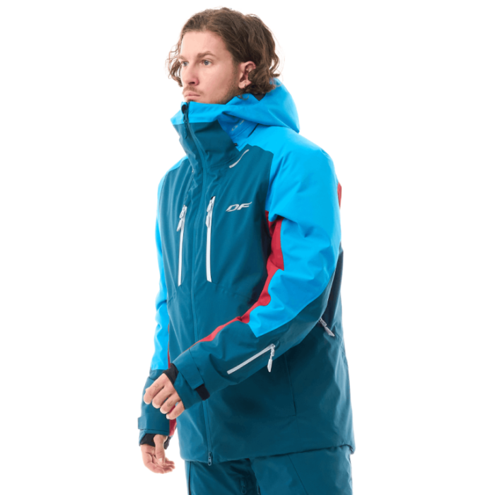 Куртка горнолыжная утепленная Dragonfly Gravity Man Dark Blue - Сherry