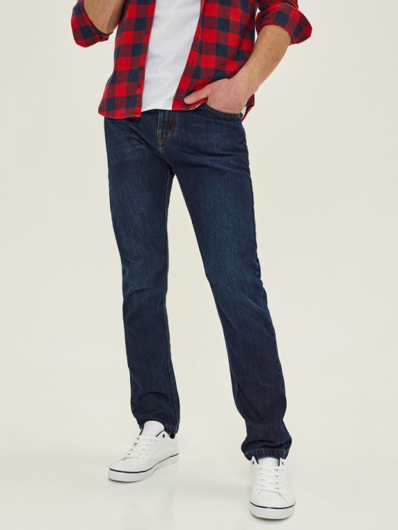 Джинсы мужские INFLAME Casual 102, синий удлиненный