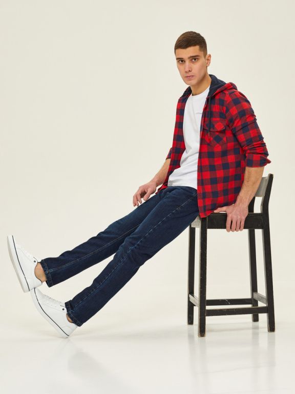 Джинсы мужские INFLAME Casual 102, синий удлиненный