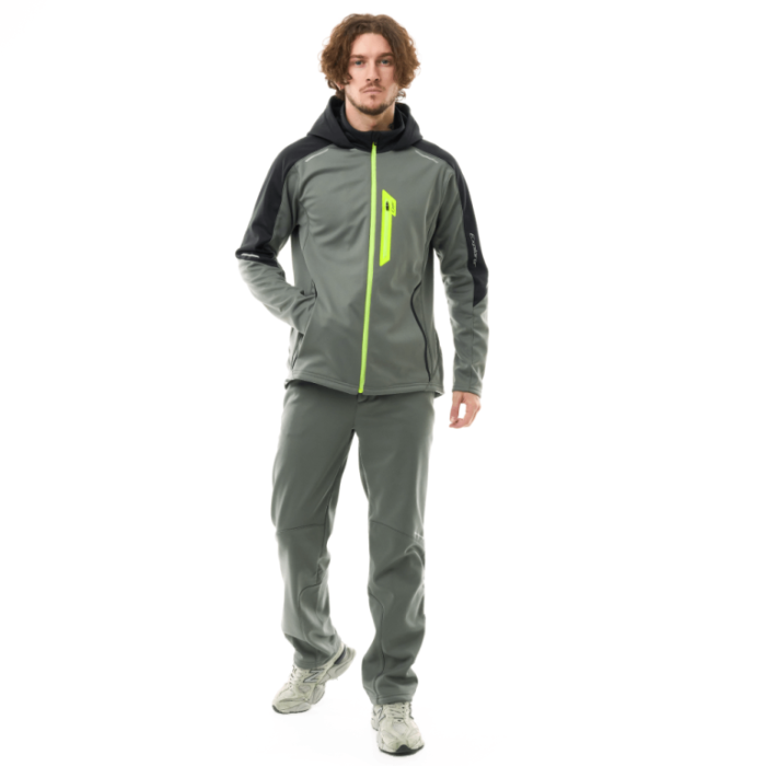 Куртка с капюшоном Dragonfly Explorer 2.0 Man Grey - Lemon 2024