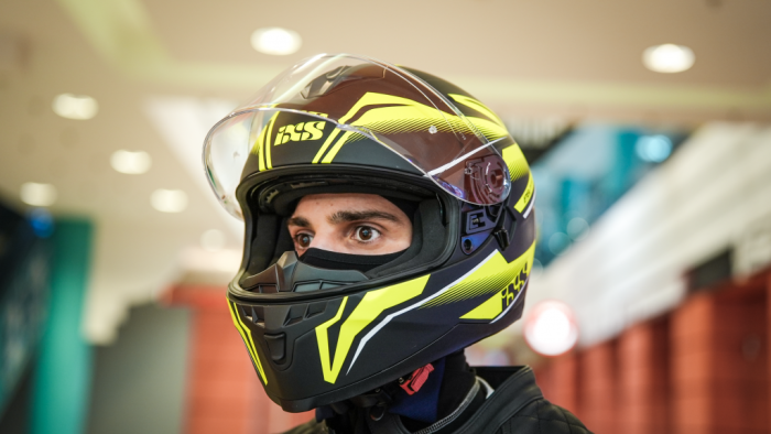 Шлем интеграл IXS HX 1100 2.3 чёрно-жёлтый