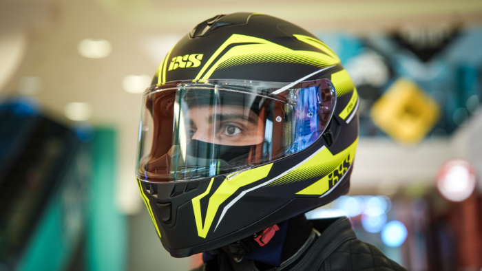 Шлем интеграл IXS HX 1100 2.3 чёрно-жёлтый