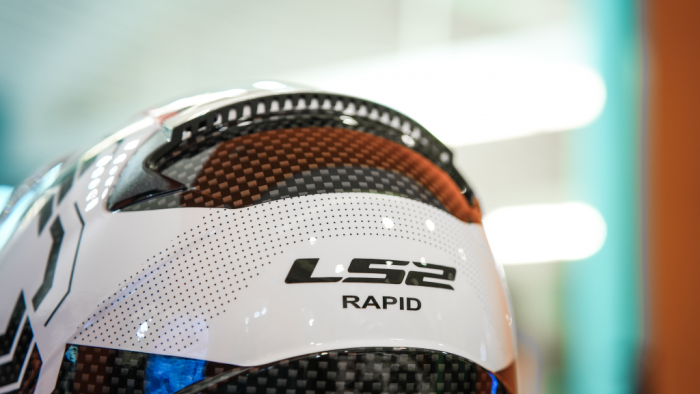 Шлем интеграл LS2 FF353 Rapid Ghost, Черный/Белый/Красный