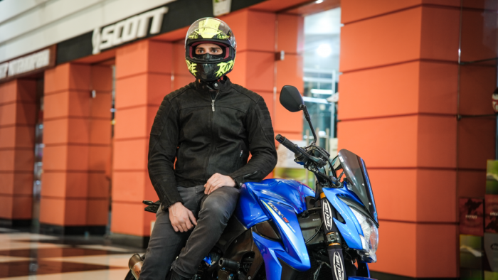 Шлем интеграл LS2 FF353 Rapid Naughty, желто-черный