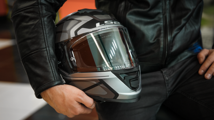 Мотошлем интеграл LS2 FF800 Storm Faster matt titanium