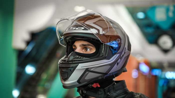Мотошлем интеграл LS2 FF800 Storm Faster matt titanium
