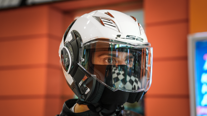 Шлем модуляр LS2 FF900 Valiant II Solid, белый